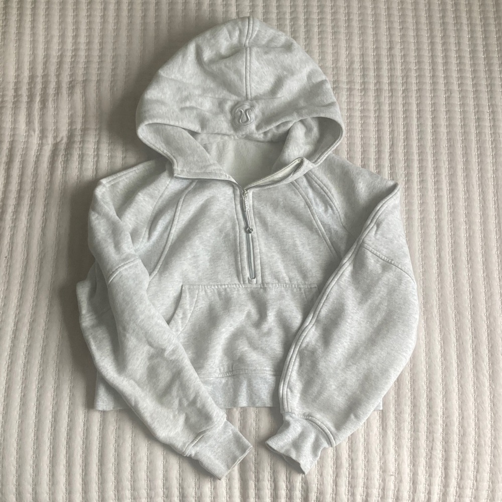 lululemom Grey Oversized Scuba Half-zip Sweatshirt